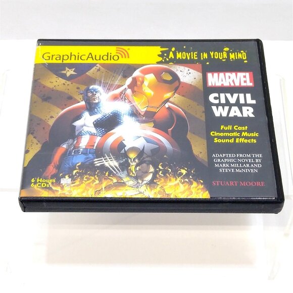 Marvel GraphicAudio Civil War Audiobook Stuart Moore 6 Hours 6 CDs Stuart Moore - Picture 1 of 7